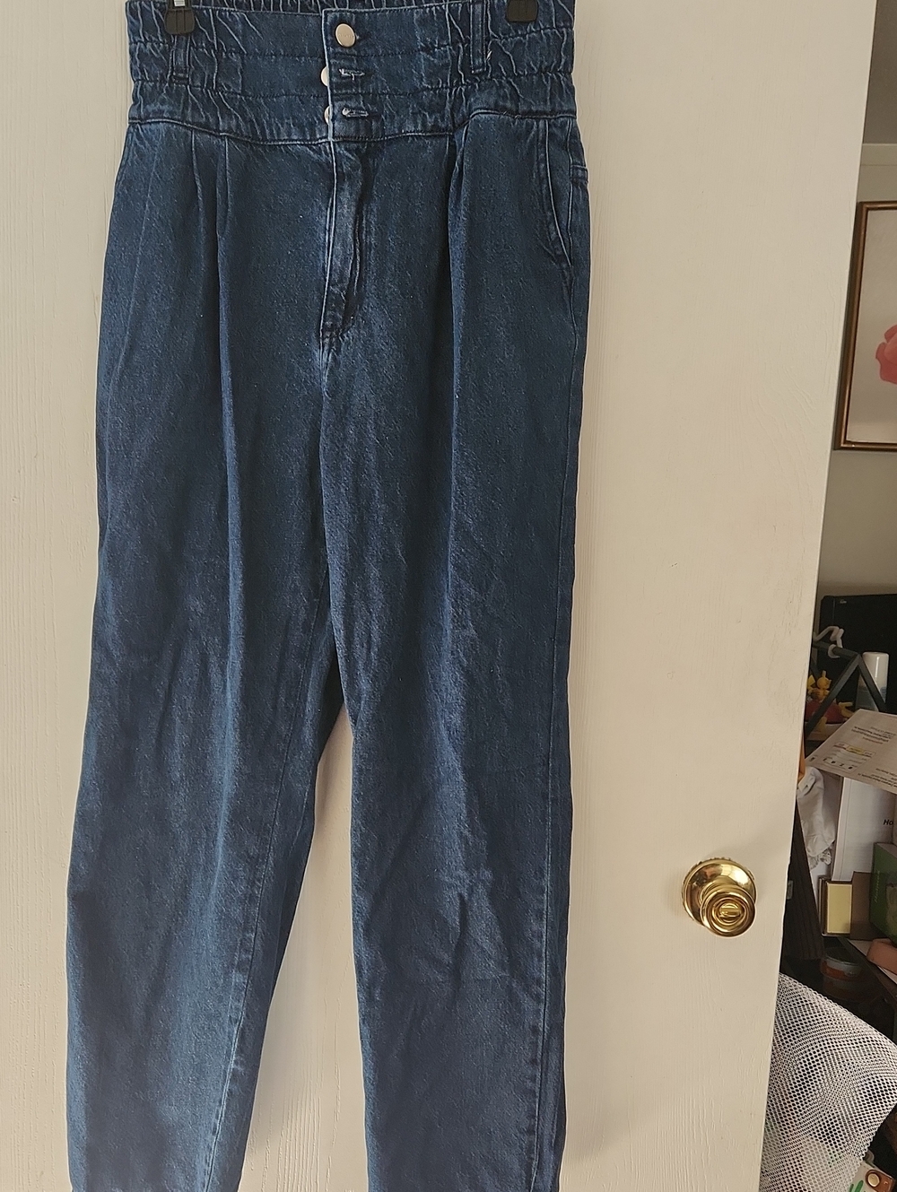 Carol Bassi Three Button Jeans